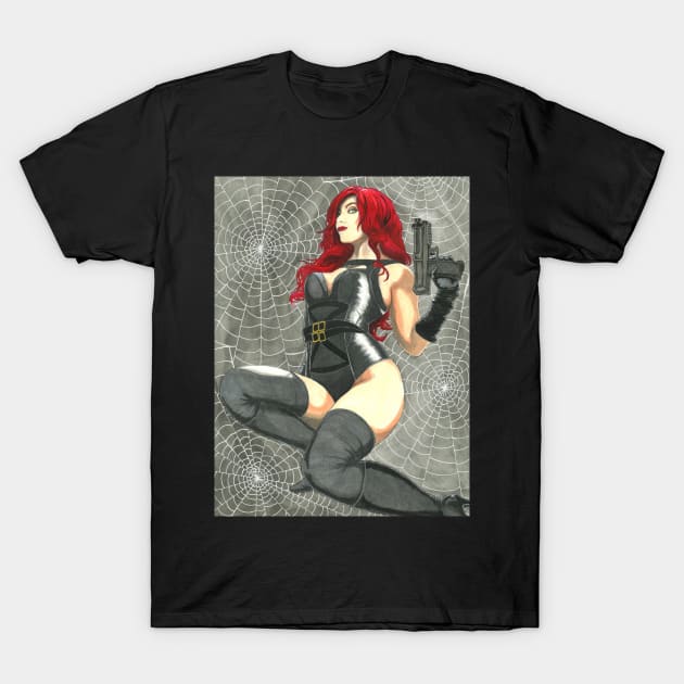 Natasha (Cosplay Butterfly) T-Shirt by AnalogArtByAdam